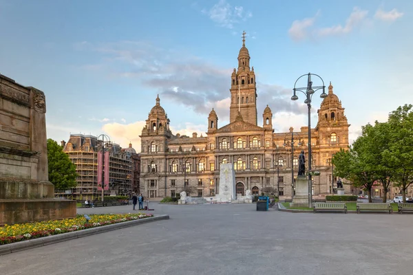 Glasgow City Chambers George Square Glasgow Szkocja — Zdjęcie stockowe