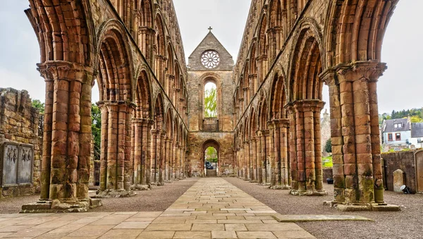 Abadía Jedburgh Las Fronteras Escocesas Escocia —  Fotos de Stock