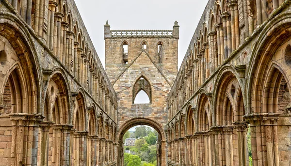 Jedburgh Abbey Vid Skottlands Gränser Skottland — Stockfoto