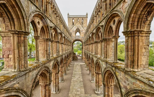 Jedburgh Abbey Vid Skottlands Gränser Skottland — Stockfoto