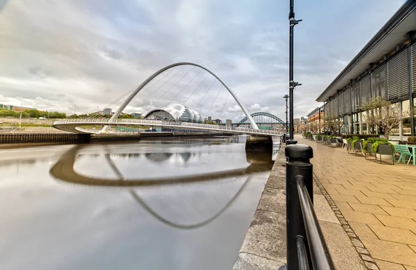 Gateshead Millennium Bridge Newcastle Tyne Great Britain — Stock Photo, Image