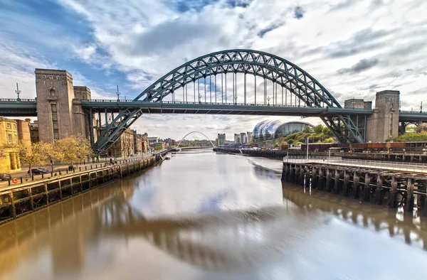 Most Tyne Newcastle Tyne Wielkiej Brytanii — Zdjęcie stockowe