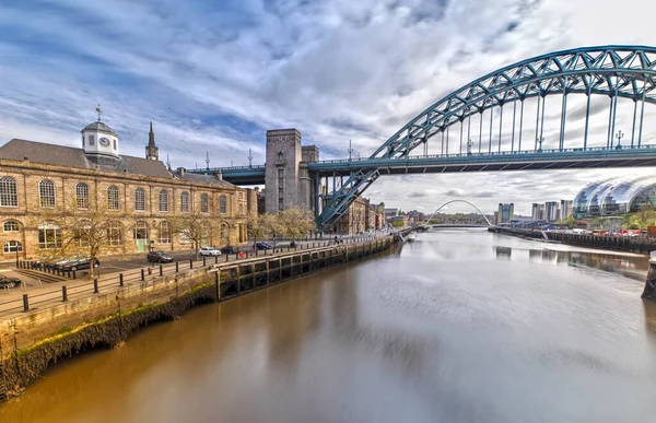 Most Tyne Newcastle Tyne Wielkiej Brytanii — Zdjęcie stockowe