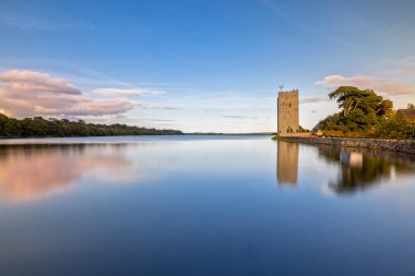 County Cork 'taki Belvelly Şatosu, Sunset' teki İrlanda