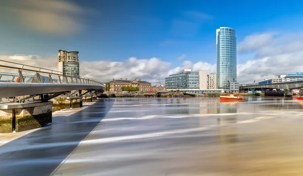 Custom House Lagan River Belfast Irlanda Norte — Fotografia de Stock