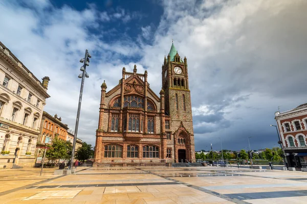 Guildhall Londonderry Derry Північна Ірландія — стокове фото