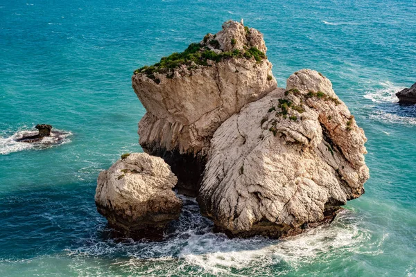 Petra Tou Romiou Znany Również Jako Aphrodite Rock Cypr — Zdjęcie stockowe