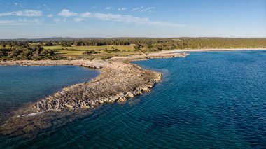 Punta de S Illot den Curt, doğa rezervi, Santanyi, Mallorca, Balear Adaları, İspanya