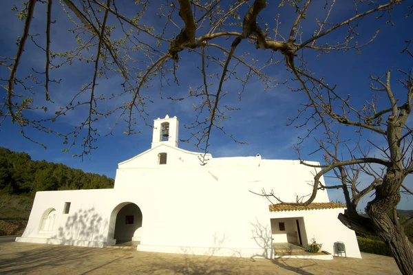 Sant Lloren Balfia Iglesia Xviii Ibiza Islas Pitiusas Baleares Spain — 스톡 사진