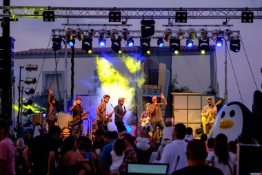 Maika Makovski, concierto de las fiestas de Sant Jaume, Sant Francesc Xavier, Formentera, Balear Adaları, İspanya