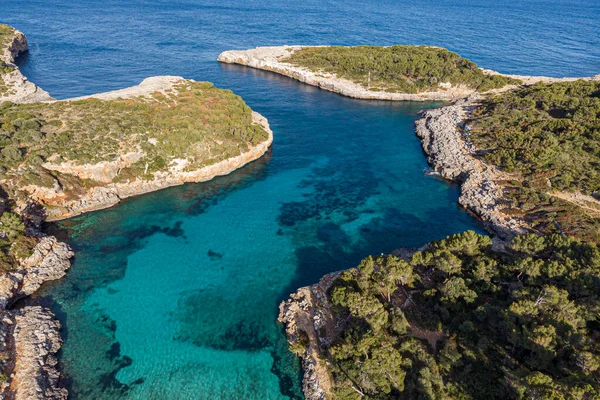 Cala Nau Felanitx Mallorca Balear Adaları Spanya — Stok fotoğraf