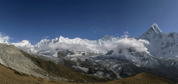 Glaciares Kongma Nuptse Niyang Khola Parque Nacional Sagarmatha Khumbu Himal — Fotografia de Stock