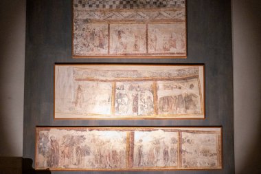 14. yüzyıl Ceresola duvar resimleri, fresk Santa Maria de Ceresola kilisesinden, doğrusal gotik, Diocesan Jaca Müzesi, Huesca, İspanya