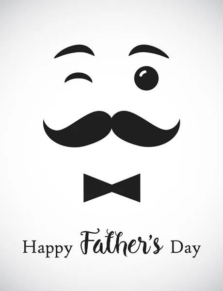 Happy Father Day Smiling Dad Greetings Happy Fathers Day Calligraphy — Stock Vector