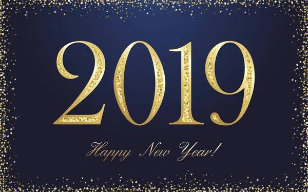 20 19 xmas tebrik. Altın lüks kutlama logo, tebrikler şablon tasarımı, Soyut 3d grafik karanlık gece bg. amblemi minimalist tarzda izole. Basamak kutladı. Takvim öğeleri