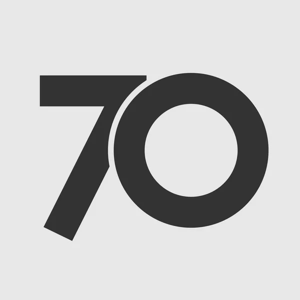 Річний Логотип Ізольований Простий Абстрактний Графічний Символ Прямий Елегантний Шаблон — стоковий вектор