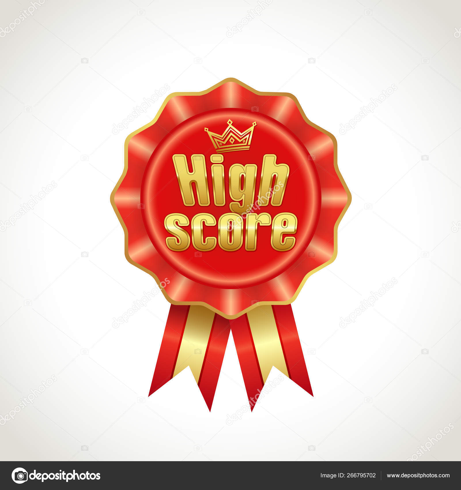 Nuevo Icono Juego Oro Alta Puntuación Elemento Decoración Juegos Con Vector  de stock #266795702 de ©Koltukov_Alek, image size:1600x1700