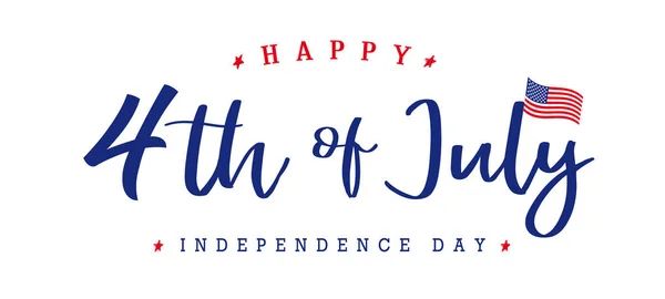 Сполучені Штати Америки Липня День Незалежності Вінтаж Логотип Значка Ілюстрація — стоковий вектор