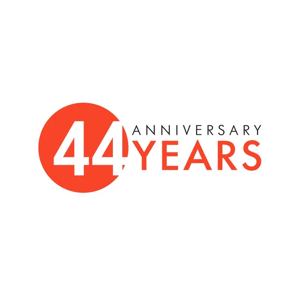 Números Aniversario Logotipo Años Edad Felicidades Por Edad Plantilla Diseño — Archivo Imágenes Vectoriales
