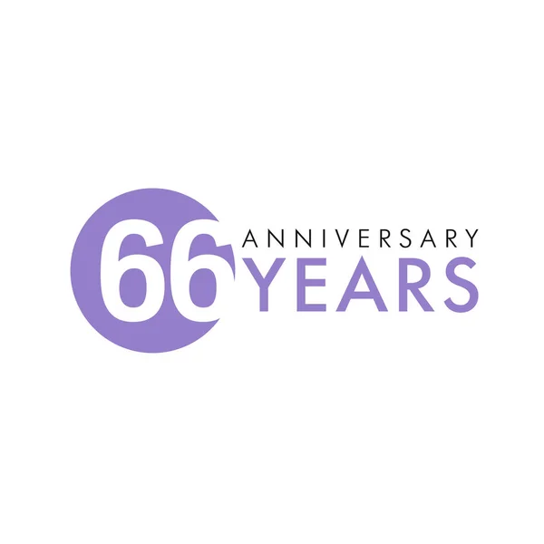 Números Aniversário Anos Idade Logotipo Colorido Parabéns Pela Idade Modelo — Vetor de Stock