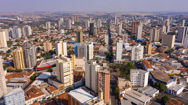 Аракатуба Сан Паулу Бразилия Сентября 2020 Года Вид Воздуха Центр — стоковое фото