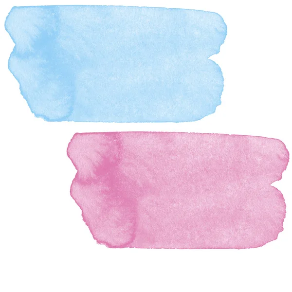 soyutlamalar için suluboya fırça darbesi pembe ve mavi