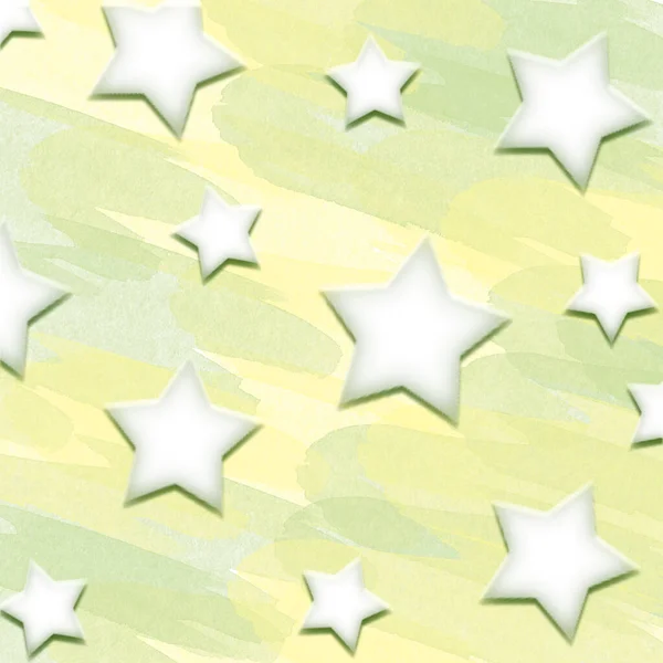 arkaplan soyutlaması yeşil, yıldızlar farklı boyutlarda