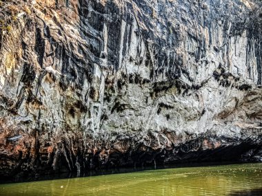 Syntheri doğal kaya oluşumlarını sallıyor Dandeli, Karnataka 