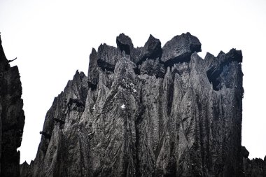 Yana cave peak , unusual rock formation yana, Karnataka clipart