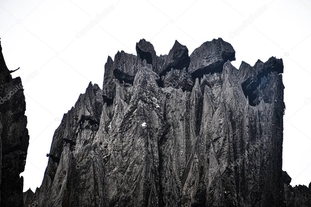 Yana cave peak , unusual rock formation yana, Karnataka