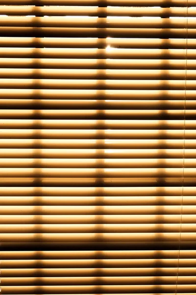 Ein Wenig Licht Und Silhouette Bild Der Vorhang Jalousie Wurde — Stockfoto