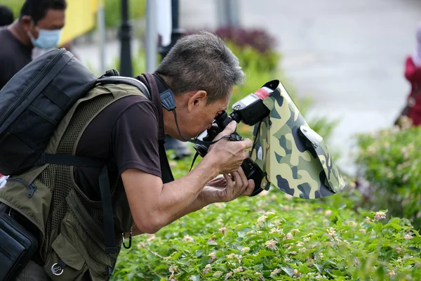 Bukit Tinggi Malaysia Circa July 2020 Picture Macro Photographer Capturing — Stock Photo, Image