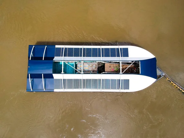 One Two Units Ocean Cleanup Interceptor Rubbish Extraction Klang River — Stock Photo, Image