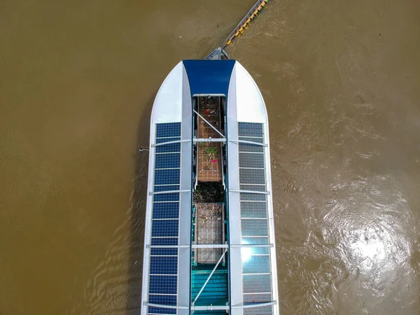 One Two Units Ocean Cleanup Interceptor Rubbish Extraction Klang River — Stock Photo, Image