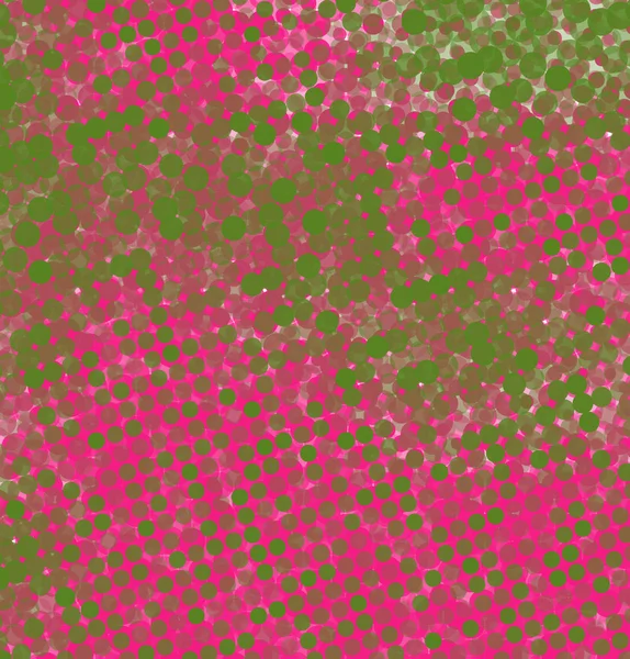 Hintergrund aus rosa und grünen Kreisen. Vektorillustration — Stockvektor