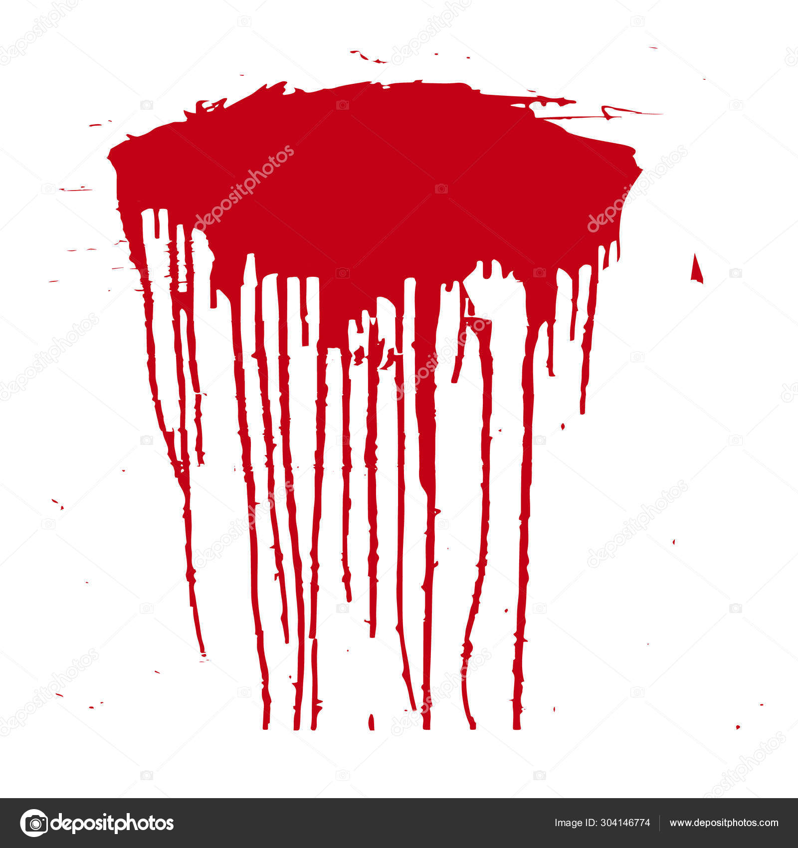 A spot of blood. Stains blood splatter. Vector illustration ...