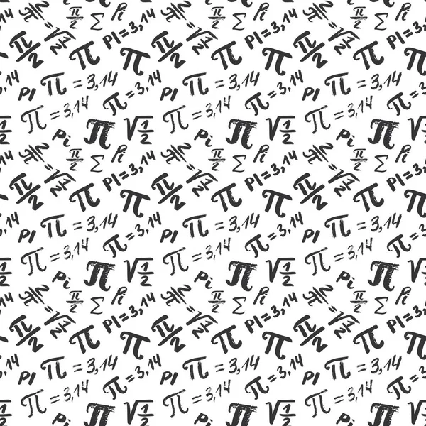 Σύμβολο Απρόσκοπτη Μοτίβο Διανυσματική Απεικόνιση Χειροποίητα Σχεδιαγράμματα Grunge Μαθηματικά Σημεία — Διανυσματικό Αρχείο