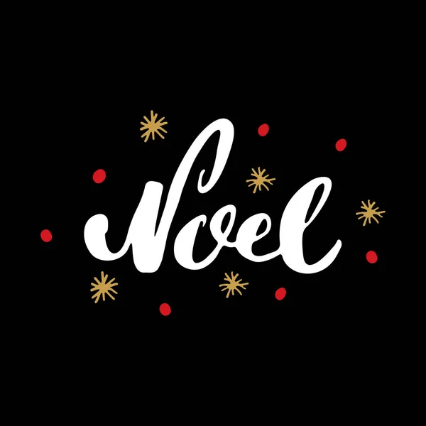 Feliz Natal Caligráfico Lettering Noel Design Saudações Tipográficas Caligrafia Lettering — Vetor de Stock