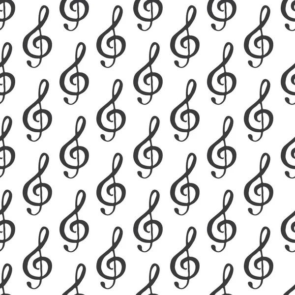 Музыкальная Нота Иллюстрирующая Вектор Рисунка Печати Ручные Наброски Символов Каракулей — стоковый вектор