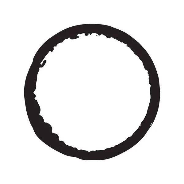 Frame Grunge Texturiertes Handgezeichnetes Element Vektordarstellung Isoliert Auf Weißem Hintergrund — Stockvektor