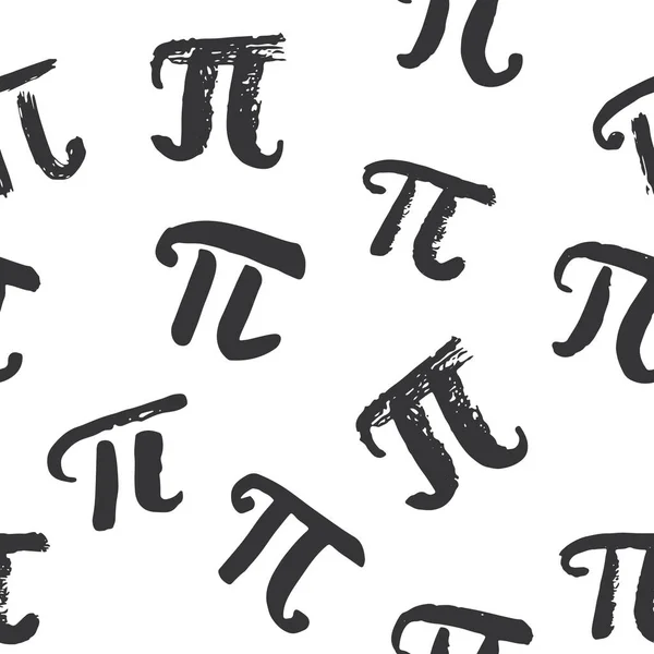 Symbol Nahtlose Mustervektorabbildung Handgezeichnete Grunge Mathematische Zeichen Und Formeln Vektorillustration — Stockvektor