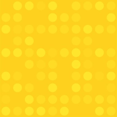 Soyut sarı bokeh desenli arka plan. Basit düz stil vektör çizimi. Arkaplan, duvar kağıdı veya pankart tasarımı için grafik ögesi.