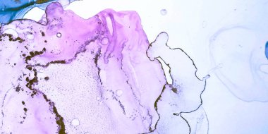 Gradyan Splash. Yakın çekim elementi. Suluboya kanvası. Pembe, Mavi Gradyan Splash. Yıkama şablonu. Alkol Mürekkebi Kompozisyonu. Pembe, Mavi Mermer Resim.