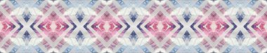Aztek Dantelli Desen. Kusursuz Kravat Boyası Çizimi. Etnik Rusya Baskısı. Soyut Shibori Motifi. Pastel Brown, Pembe Mavili, Kusursuz Doku. El Çizimi Aztek Danteli Deseni.
