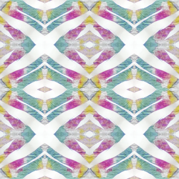 Arab Pattern. Abstract Kaleidoscope Print. Pastel Blue and Rose Seamless Texture. Repeat Tie Dye Rapport. Ethnic Mexican Design. Ikat Arab Geometric Pattern.