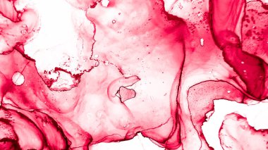 Aquarelle Splash. Grafik duvar kağıdı. Şeffaf Resim. Kırmızı, Beyaz Kova Splash. Suluboya girdap. Alkol Mürekkebi Örnekleri. Kırmızı, Beyaz Kapatma Şablonu.