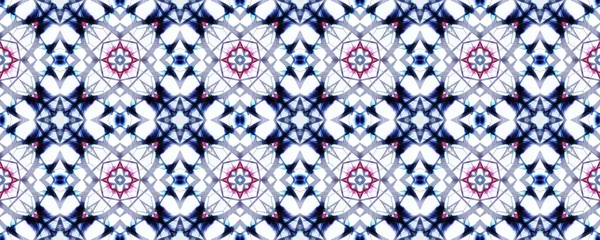 Geometric Rug Pattern. Abstract Kaleidoscope Motif. Blue and White Seamless Texture. Repeat Tie Dye Rapport. Ikat Asian Motif. Ethnic Geometric Rugs Pattern.