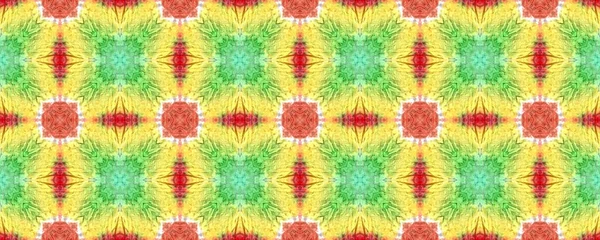 Bind Dye Bakgrund. Färgglad naturlig etnisk illustration. Asiatisk bakgrund. Blått, gult, rött och grönt textiltryck. Färgglada band färg bakgrund. — Stockfoto
