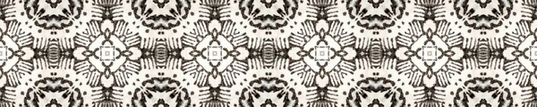 Stamboho-mönster. Svart och vit sömlös textur. Sömlös bindfärgsillustration. Ikat afrikansk design. Abstrakt Ikat-motiv. Etnisk stam Boho mönster. — Stockfoto