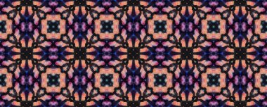 Tibet kumaşı. Kusursuz kravat boyası süsü. Ikat İslami Baskı. Siyah ve Pembe Yılan Kusursuz Doku. Soyut Batik Motifi. Tibet El Çekimi Kumaş Yazdırma.